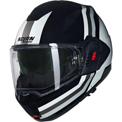 Casco Nolan N120-1 - Flip-Back, Modular, Nero/Bianco/Argento - Casco Moto Casco Nolan N120-1 - Flip-Back, Modular, Nero/Bianco/Argento - Casco Moto