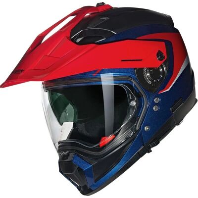 NOLAN N70-2X Convinto Blauw / Rood / Wit - Motorhelm NOLAN N70-2X Convinto Blauw / Rood / Wit - Motorhelm
