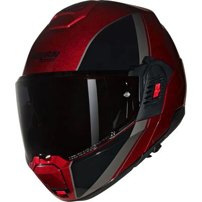 Casco Nolan N120-1 Rojo y Negro - Modular Deportivo Casco Nolan N120-1 Rojo y Negro - Modular Deportivo