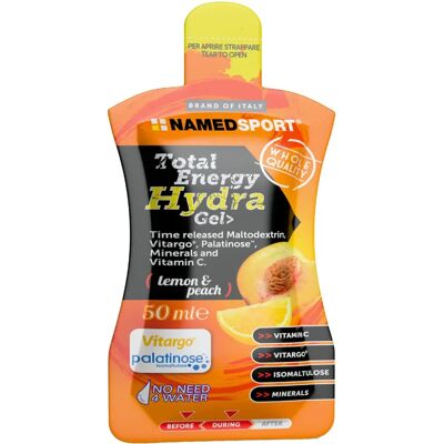 Named Sport - Total Energy Hydra Gel Zitrone & Pfirsich - 50 Ml - Energiegel Named Sport - Total Energy Hydra Gel Zitrone & Pfirsich - 50 Ml - Energiegel