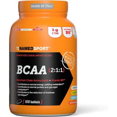 Named Sport BCAA 2:1:1 - Integratore Alimentare - 100 Compresse Named Sport BCAA 2:1:1 - Integratore Alimentare - 100 Compresse