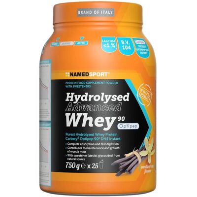 Named Sport Hydrolysed Advanced Whey - Crema alla Vaniglia - Polvere di Proteine Named Sport Hydrolysed Advanced Whey - Crema alla Vaniglia - Polvere di Proteine