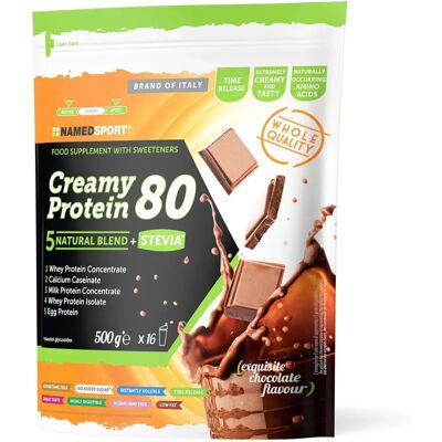 Named Sport Proteina Cremosa 80 - Supporto muscolare, Basso zucchero e grassi Named Sport Proteina Cremosa 80 - Supporto muscolare, Basso zucchero e grassi
