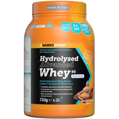 Named Sport Proteine del Siero Idrolizzate - Cioccolato Mandorla 750g Named Sport Proteine del Siero Idrolizzate - Cioccolato Mandorla 750g