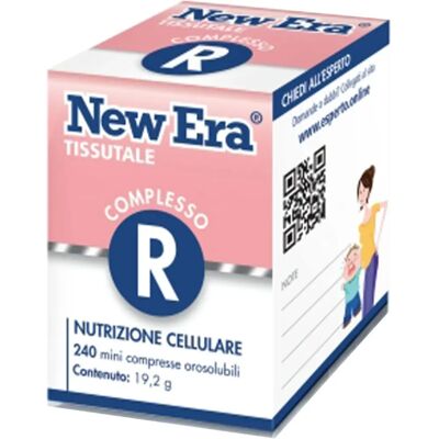 New Era R 240 - Supporto osseo e dentale - 240 Compresse sublinguali New Era R 240 - Supporto osseo e dentale - 240 Compresse sublinguali