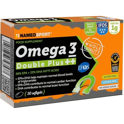 Named Sport Omega 3 Double Plus - Nahrungsergänzungsmittel Named Sport Omega 3 Double Plus - Nahrungsergänzungsmittel