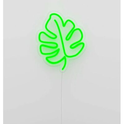 Letreiro de néon Leaf da Candyshock - Decoração com luz LED Letreiro de néon Leaf da Candyshock - Decoração com luz LED