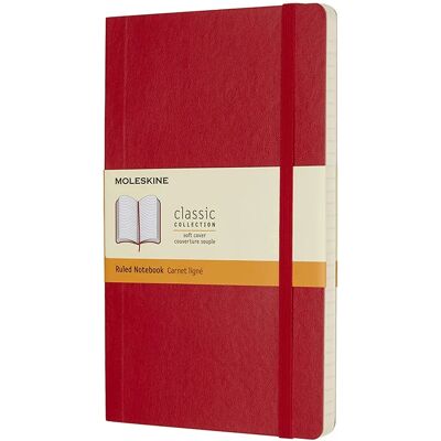 Moleskine Klasszikus Gyűjtemény Vonalkás Napló puha borítóval - piros Moleskine Klasszikus Gyűjtemény Vonalkás Napló puha borítóval - piros