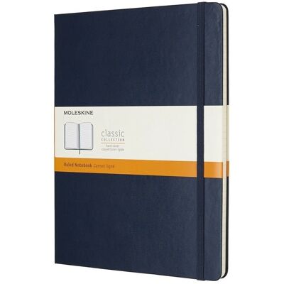 Cahier Moleskine Extra Large Couverture Rigide Ligné Saphir Cahier Moleskine Extra Large Couverture Rigide Ligné Saphir