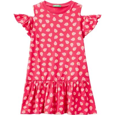 Benetton Robe Avec Imprimé Fruits - Enfants Benetton Robe Avec Imprimé Fruits - Enfants