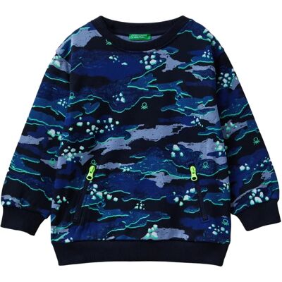 Benetton Barn Kamouflage Tröja - Tröja Benetton Barn Kamouflage Tröja - Tröja