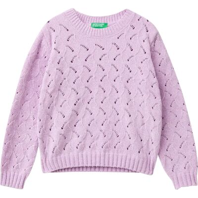 Benetton Stickad chenilletröja - Barn Benetton Stickad chenilletröja - Barn