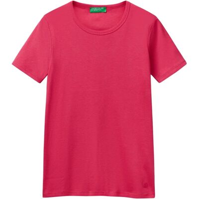 Benetton Modell Long Fiber Baumwoll-T-Shirt - Damen Benetton Modell Long Fiber Baumwoll-T-Shirt - Damen