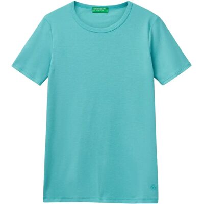 Benetton Langfaser Baumwoll T-Shirt - Damen Benetton Langfaser Baumwoll T-Shirt - Damen