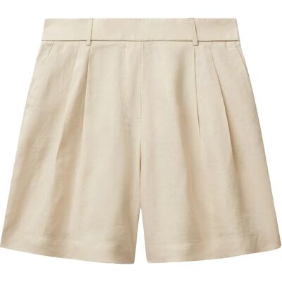 Benetton Bermudas Beige - Femme Benetton Bermudas Beige - Femme