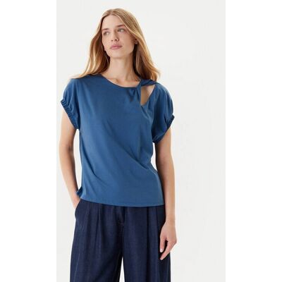 Benetton Modell T-Shirt - Rundhals, Baumwolle, Glänzend - T-Shirt Benetton Modell T-Shirt - Rundhals, Baumwolle, Glänzend - T-Shirt