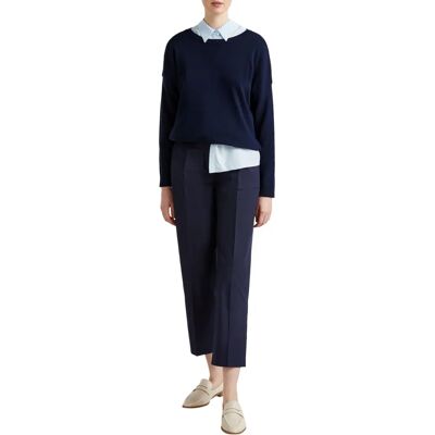 Benetton Model Dark Blue Cotton Sweater - Sweater Benetton Model Dark Blue Cotton Sweater - Sweater