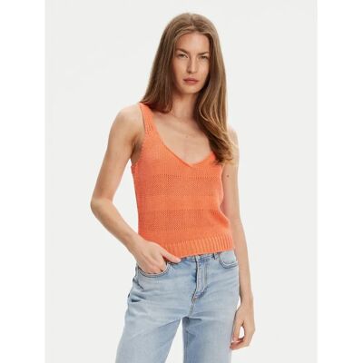 Benetton Baumwoll Mesh V-Ausschnitt Top Benetton Baumwoll Mesh V-Ausschnitt Top