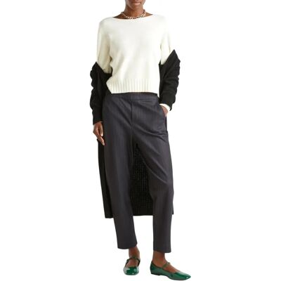 Benetton Pull en maille à col bateau - Femme Benetton Pull en maille à col bateau - Femme