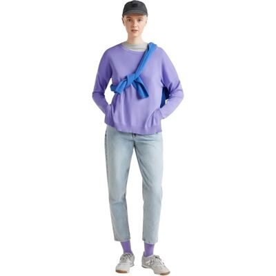 Benetton Modèle Pull en Coton Oversized - Femme Benetton Modèle Pull en Coton Oversized - Femme