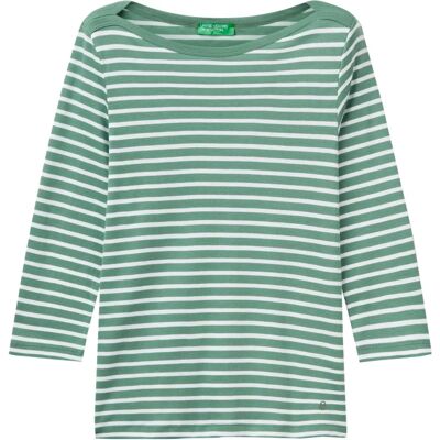 Benetton Modell Randig Bomull T-shirt - T-shirt Benetton Modell Randig Bomull T-shirt - T-shirt
