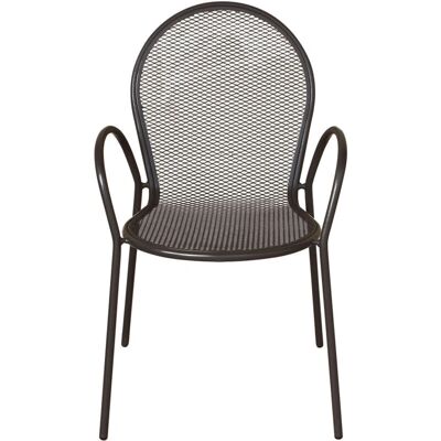 Poltrona da Giardino Impilabile Taupe di Milani Home - Arredo da giardino Poltrona da Giardino Impilabile Taupe di Milani Home - Arredo da giardino