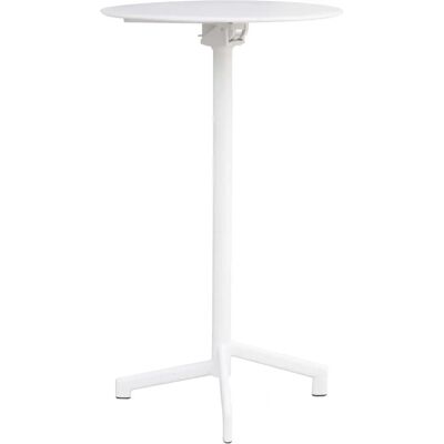 Milani Home Tavolo Bar in Metallo Bianco Pieghevole - Esterno 60x102cm Milani Home Tavolo Bar in Metallo Bianco Pieghevole - Esterno 60x102cm