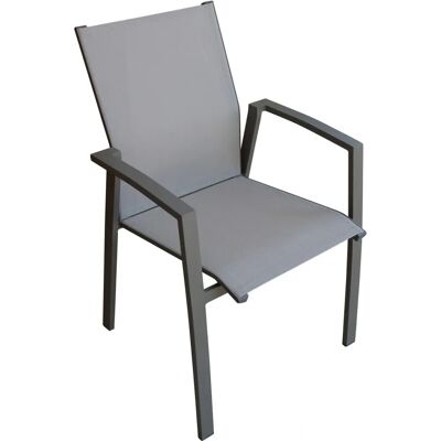 Milani Home JERRI - Set Tavolo e Sedie da Giardino - Alluminio - Taupe Milani Home JERRI - Set Tavolo e Sedie da Giardino - Alluminio - Taupe