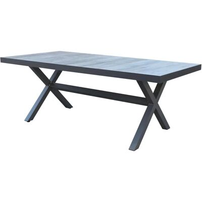 Milani Home Maccai Tavolo da Giardino in Alluminio - Alluminio e Gres 200x100 cm Milani Home Maccai Tavolo da Giardino in Alluminio - Alluminio e Gres 200x100 cm