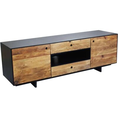 Milani Home Porta TV in Legno di Pino Riciclato - Design Moderno - 180x60x48cm Milani Home Porta TV in Legno di Pino Riciclato - Design Moderno - 180x60x48cm