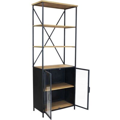 Milani Home Modello 3853 - Libreria industriale con rotelle Milani Home Modello 3853 - Libreria industriale con rotelle
