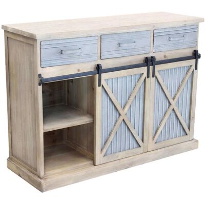 Madia Marrone Milani Home - Stile Industriale 113x81x39.5cm Madia Marrone Milani Home - Stile Industriale 113x81x39.5cm