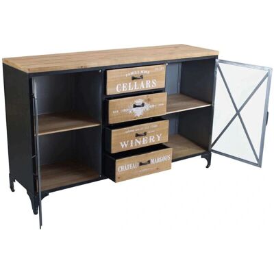 Milani Home Madia Industriale Marrone - Madia Milani Home Madia Industriale Marrone - Madia