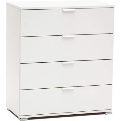 Milani Home Modello 3853 - Cassettiera 4 cassetti - Bianco Milani Home Modello 3853 - Cassettiera 4 cassetti - Bianco