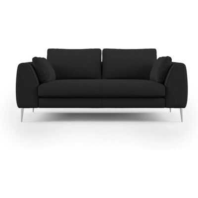Divani.Store Divano in microfibra - Design moderno - Nero - 196cm Divani.Store Divano in microfibra - Design moderno - Nero - 196cm