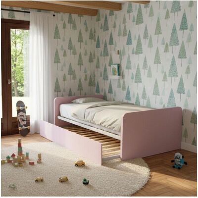 MOBILFINO - CAMERETTE 864R - 120x190 - 80x190 estraibile - Sistema letto MOBILFINO - CAMERETTE 864R - 120x190 - 80x190 estraibile - Sistema letto