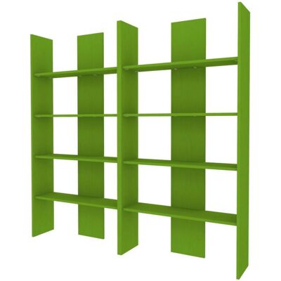 MOBILFINO - M999 - Verde mela - 180x177x27 cm - Libreria MOBILFINO - M999 - Verde mela - 180x177x27 cm - Libreria
