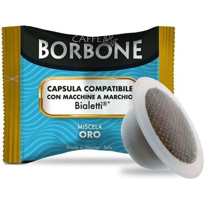 Caffè Borbone Miscela Oro - Capsules Compatibles Bialetti - 100 Pack - Publicité Caffè Borbone Miscela Oro - Capsules Compatibles Bialetti - 100 Pack - Publicité