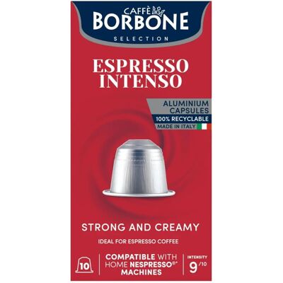 Caffè Borbone Intenso Capsules - Compatibles Nespresso - Publicité Caffè Borbone Intenso Capsules - Compatibles Nespresso - Publicité