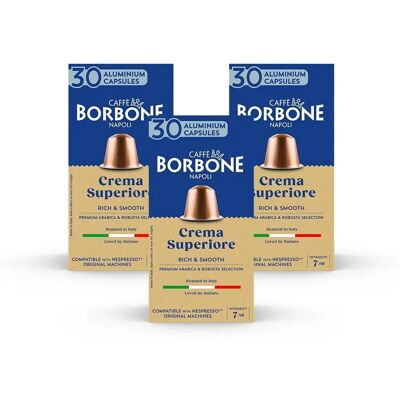 Caffè Borbone Crema Siperiore Intensité 8 - Capsules - Publicité Caffè Borbone Crema Siperiore Intensité 8 - Capsules - Publicité