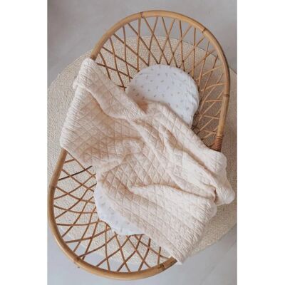 Bamboom - Wrinkled - 75x100 cm - Water Peach - Baby blanket Bamboom - Wrinkled - 75x100 cm - Water Peach - Baby blanket