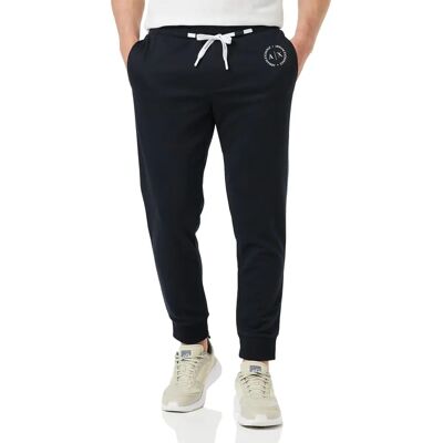 Armani Exchange Model Navy French Terry Spodnie do joggingu - Jogging Pants Armani Exchange Model Navy French Terry Spodnie do joggingu - Jogging Pants