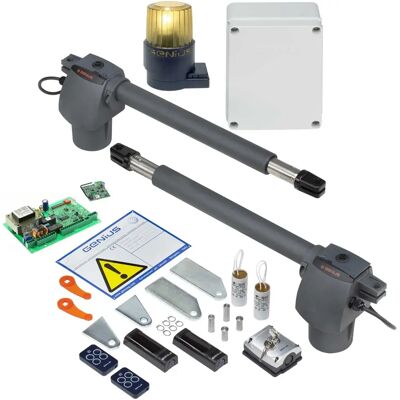 Kit automazione cancello Faac GB300 con 2 attuatori e 2 telecomandi - Fino a 3m per anta Kit automazione cancello Faac GB300 con 2 attuatori e 2 telecomandi - Fino a 3m per anta