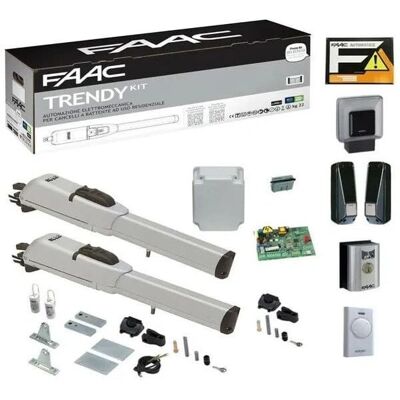FAAC Kit Trendy - Modelo 413 - Abrepuertas Automático - 2 hojas FAAC Kit Trendy - Modelo 413 - Abrepuertas Automático - 2 hojas