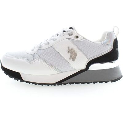 U.S. POLO ASSN. Modell 36 EU Weiße Sneakers mit Kontrastdetails und Memory-Sohle U.S. POLO ASSN. Modell 36 EU Weiße Sneakers mit Kontrastdetails und Memory-Sohle