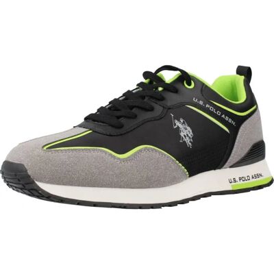U.S. POLO ASSN. Męskie sneakersy casualowe - Czarny/Szary/Neon zielony - Sneakers U.S. POLO ASSN. Męskie sneakersy casualowe - Czarny/Szary/Neon zielony - Sneakers