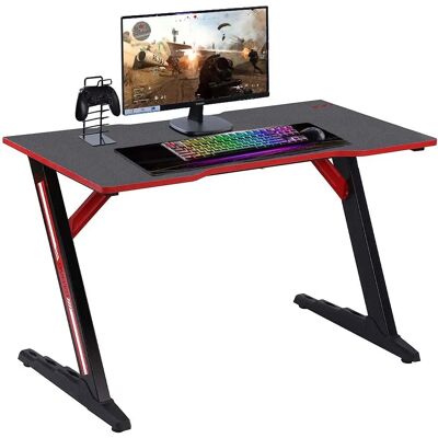 Bakaji Gaming Schreibtisch - Metall und Holz mit Mouse Pad Bakaji Gaming Schreibtisch - Metall und Holz mit Mouse Pad