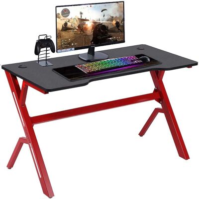 Bakaji Gaming-Schreibtisch mit Holzoberfläche - Für Gaming & E-Sports Bakaji Gaming-Schreibtisch mit Holzoberfläche - Für Gaming & E-Sports