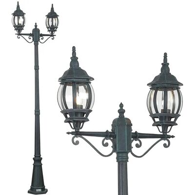 Bakaji Lampione da Giardino Vittoriano - 2 Lanterne 202cm Bakaji Lampione da Giardino Vittoriano - 2 Lanterne 202cm