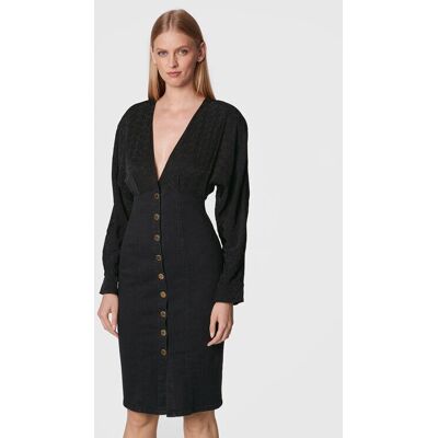 Sukienka Pinko Farmer Ruggito 1J1123 A0CN Czarna Wąski krój - sukienka Sukienka Pinko Farmer Ruggito 1J1123 A0CN Czarna Wąski krój - sukienka